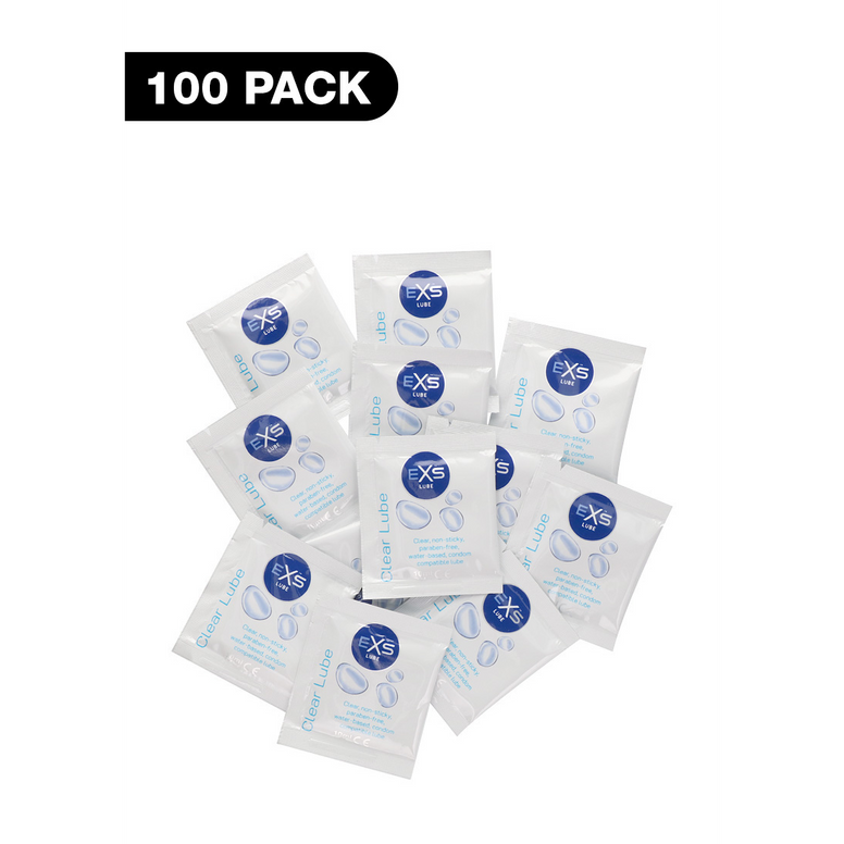 Image of EXS EXS Clear Lube Sachets - 100 Pieces 