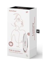 Prêt-á-Porter - Luxe Luchtpulser Stimulator en Vibratie - Wit/Roze Goud