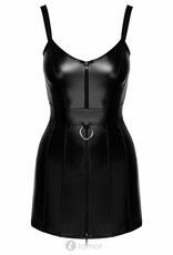 * NOIR handmade Wetlook mini jurk met Ritssluiting van Noir Handmade uit de collectie Projectfetish