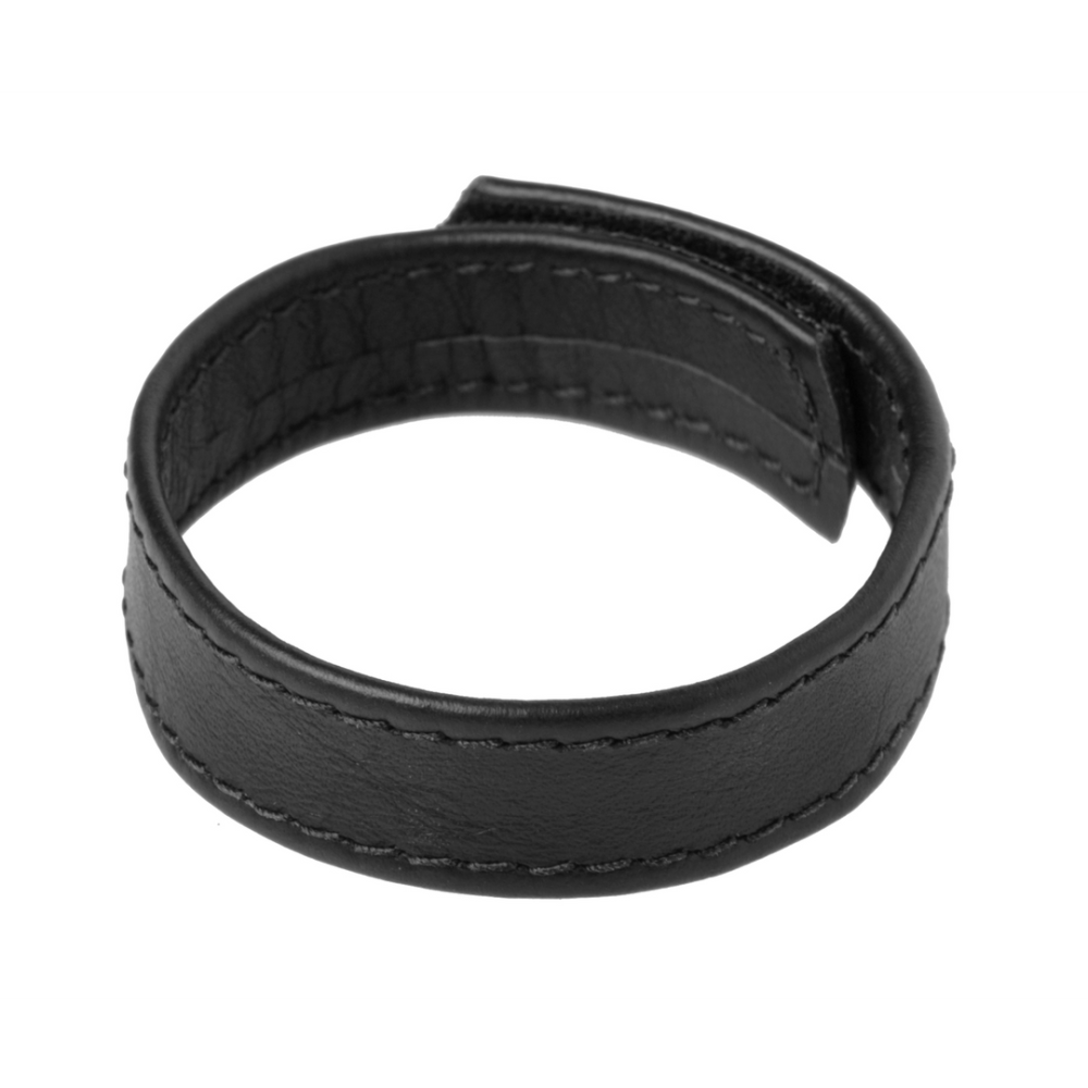 Image of XR Brands Leather Velcro - Cock Ring