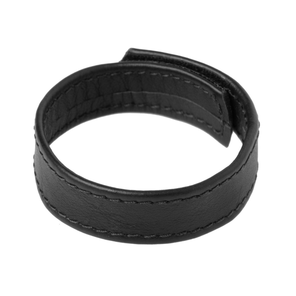XR Brands Leather Velcro - Cock Ring