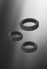 XR Brands 3-Piece Silicone Cockring Set