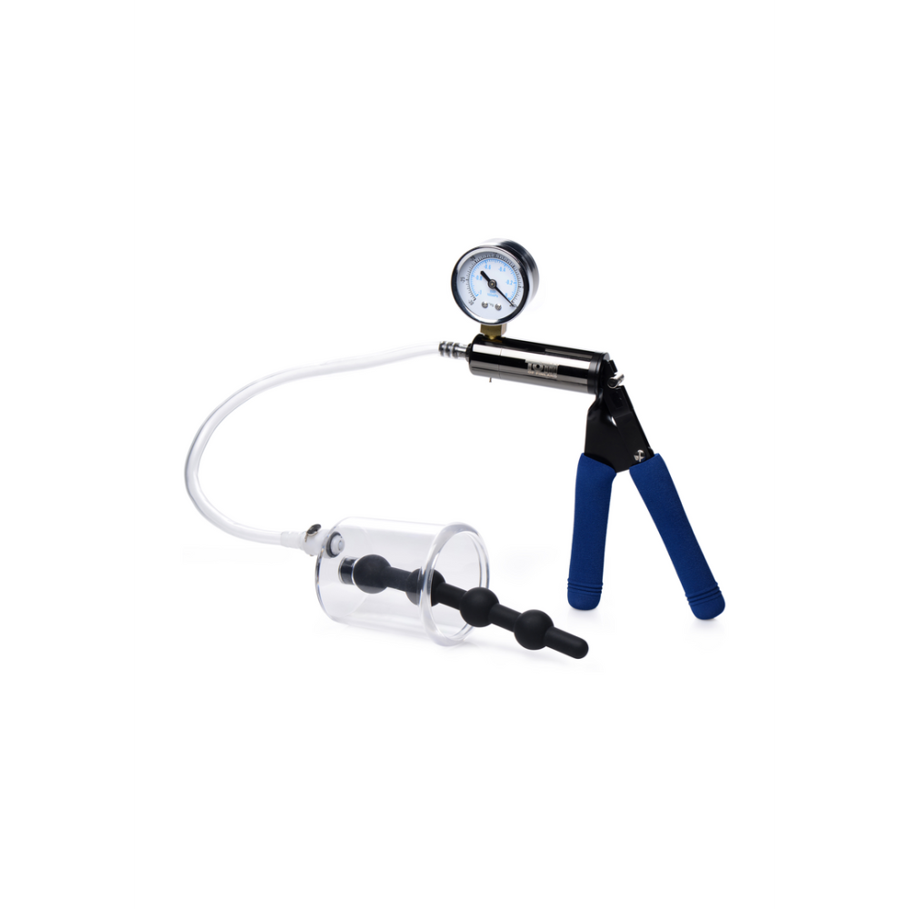 Image of XR Brands Rosebud Cylinder - Anal Pump with Silicone Anal Beads