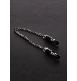 Steel by Shots Vaten Tit Klemmen met Ketting (paar)