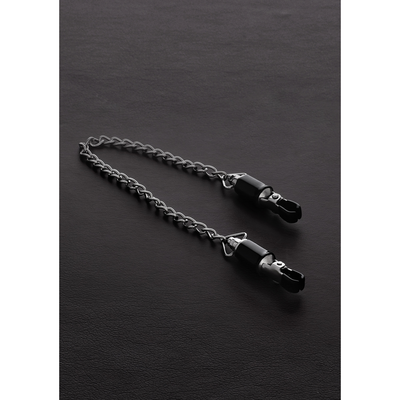 Steel by Shots Barrel Tit Clamps with Chain (pair)