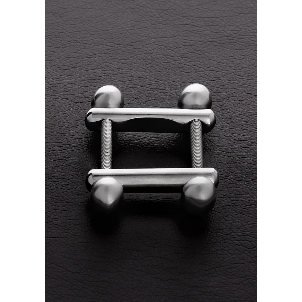 Image of Steel by Shots Nipple Clamp with Two End Ball