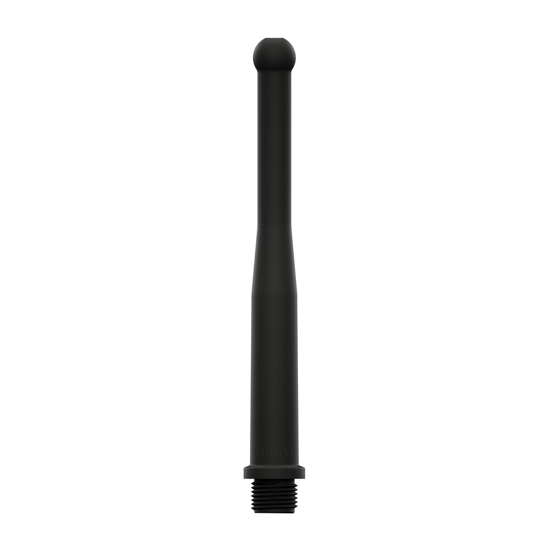 PerfectFitBrand Ergoflo - Silicone Flex Tip for Anal Shower - 8 / 20 cm - Black