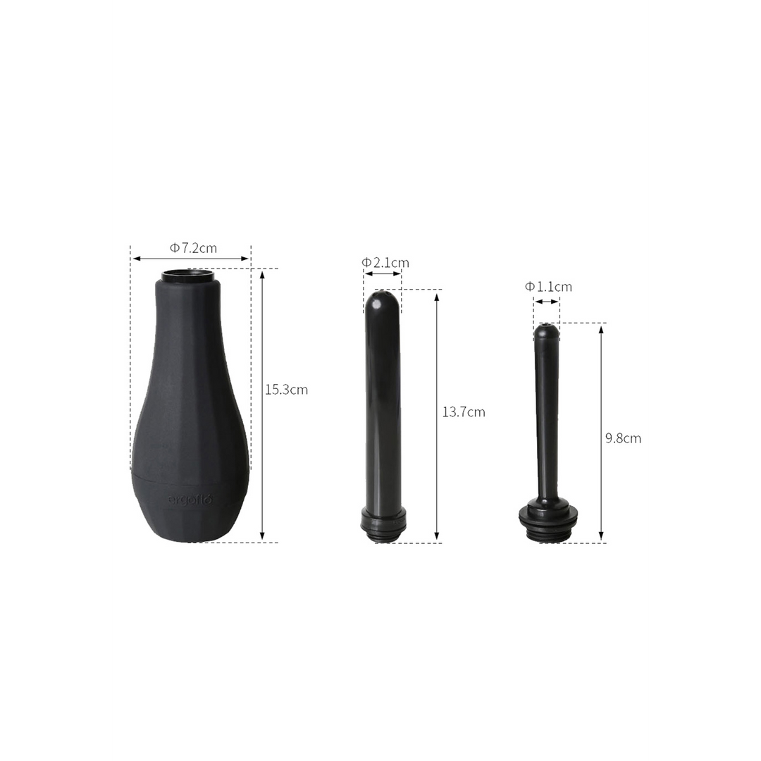 PerfectFitBrand Ergoflo Extra - Anal Shower - Black