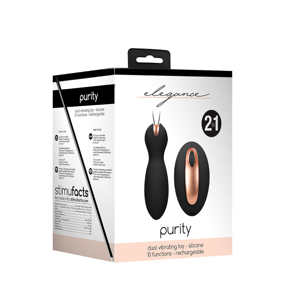 Elegance by Shots Purity - Dual Vibrating Toy