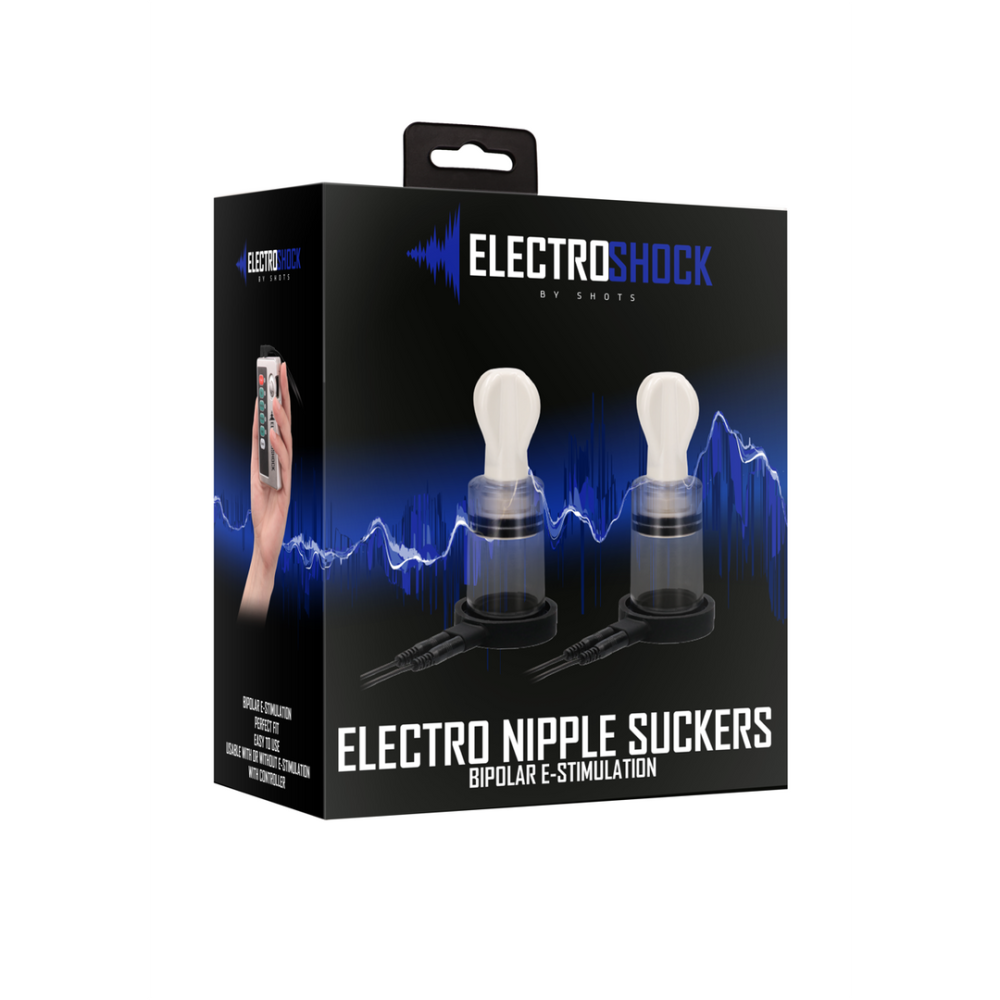 ElectroShock by Shots E-Stimulation Bi-Polar Nipple Suckers