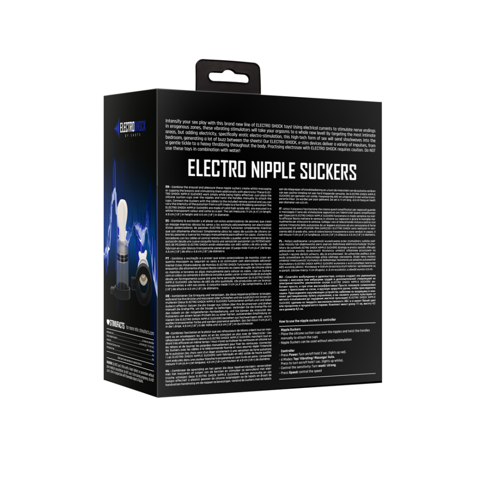 ElectroShock by Shots E-Stimulation Bi-Polar Nipple Suckers