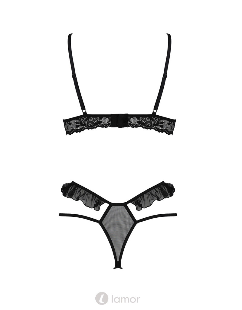 * PASSION 2-delige zwarte lingerie set Dolly van Passion