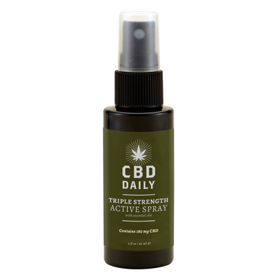 Earthly body CBD Daily Active Spray with Triple Action - 2 fl oz / 60 ml