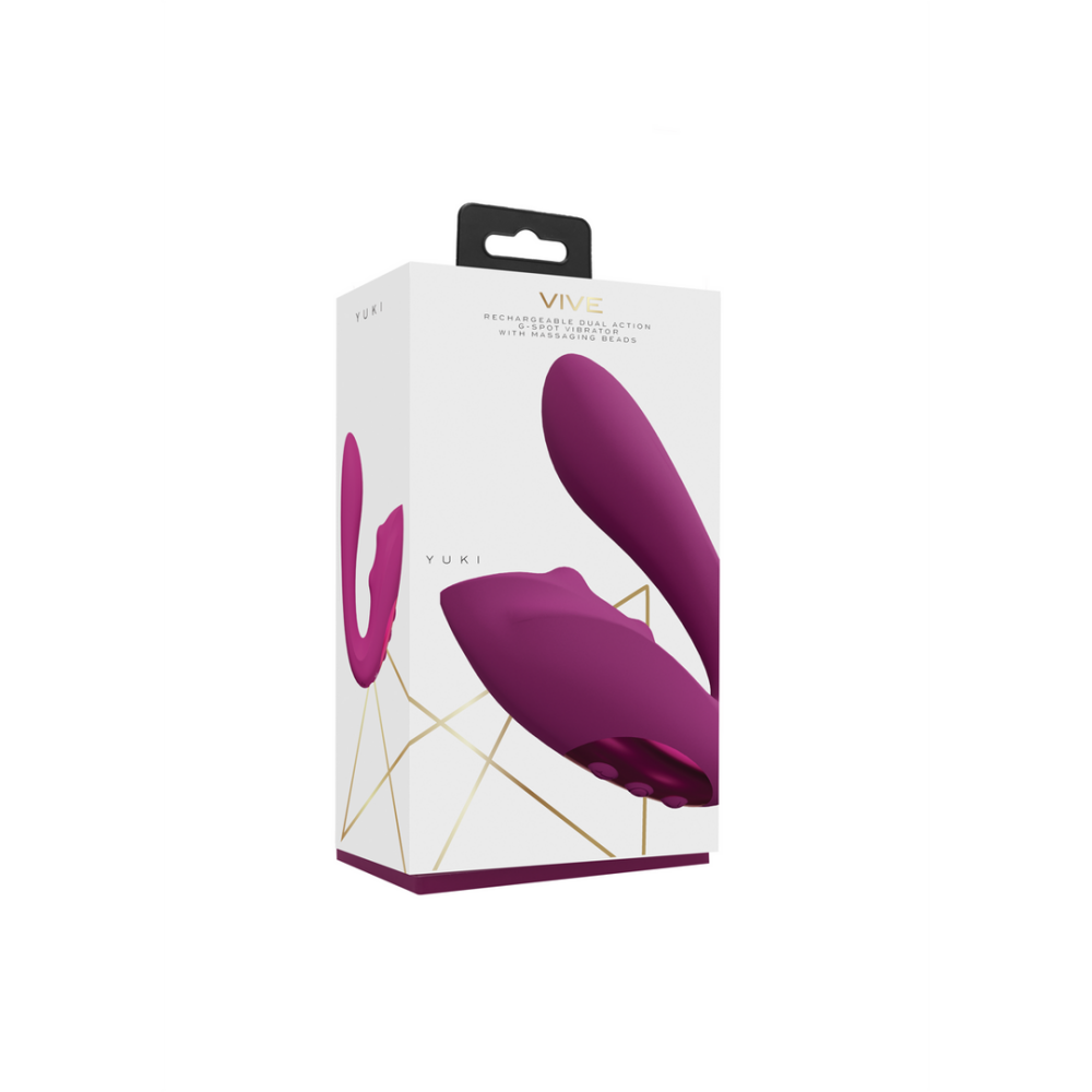 VIVE by Shots Yuki - Dual Motor G-Spot Vibrator with Massaging Beads - Pink