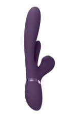 VIVE by Shots Kura - Thrusting G-Spot Vibrator with Flapping Tongue and Pulse Wave Stimulator - Purple