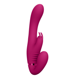 VIVE by Shots Suki - Vibrating Strapless Strap-on Rabbit - Pink