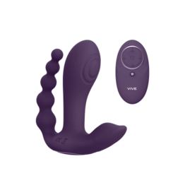 VIVE by Shots Kata - Pulse Wave  Vibrating Double Penetration Vibrator - Purple