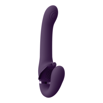 Image of VIVE by Shots Satu - Pulse-Wave and Vibrating Strapless Strapon - Purple