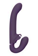 VIVE by Shots Satu - Pulse-Wave and Vibrating Strapless Strapon - Purple