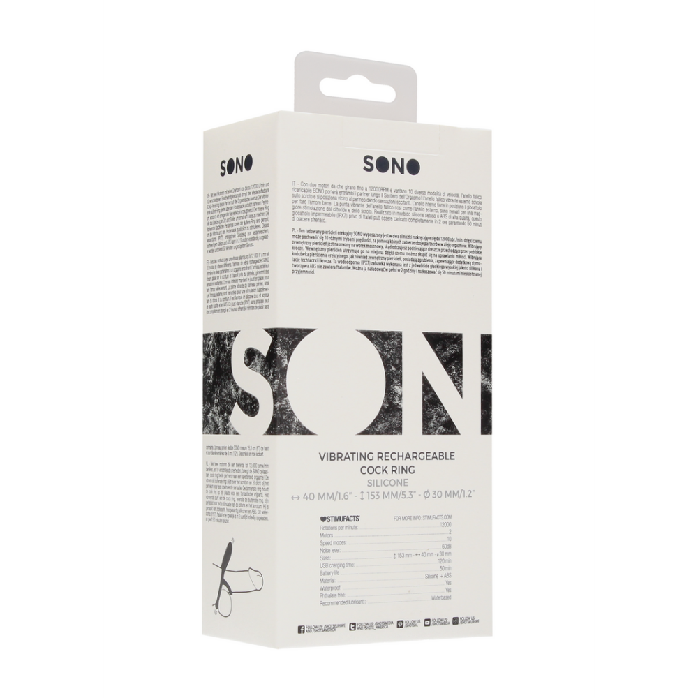 Sono by Shots No.88 - Vibrerende Oplaadbare Cockring