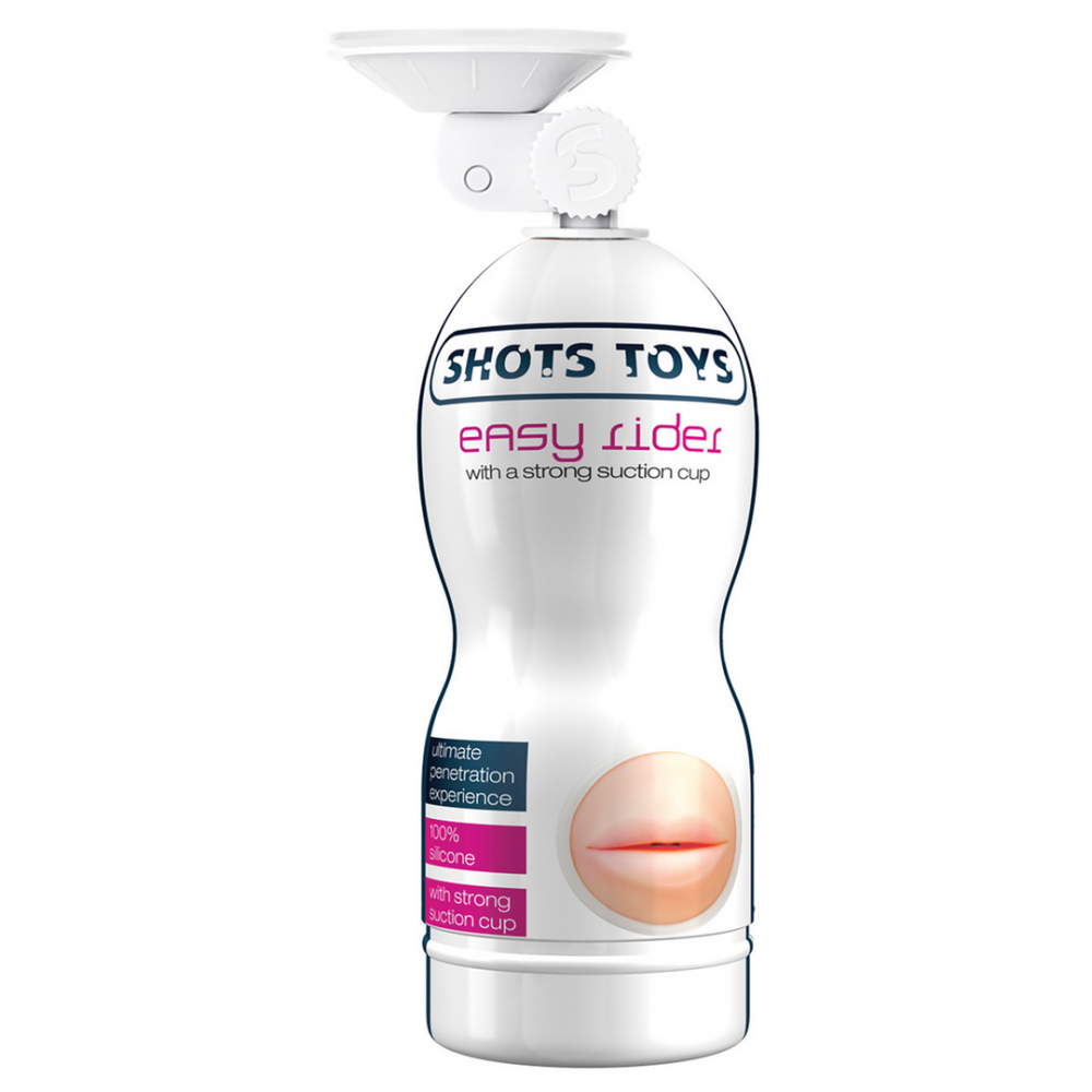 Shots Toys by Shots Easy Rider - Masturbator with Strong Suction Cup - Mouth