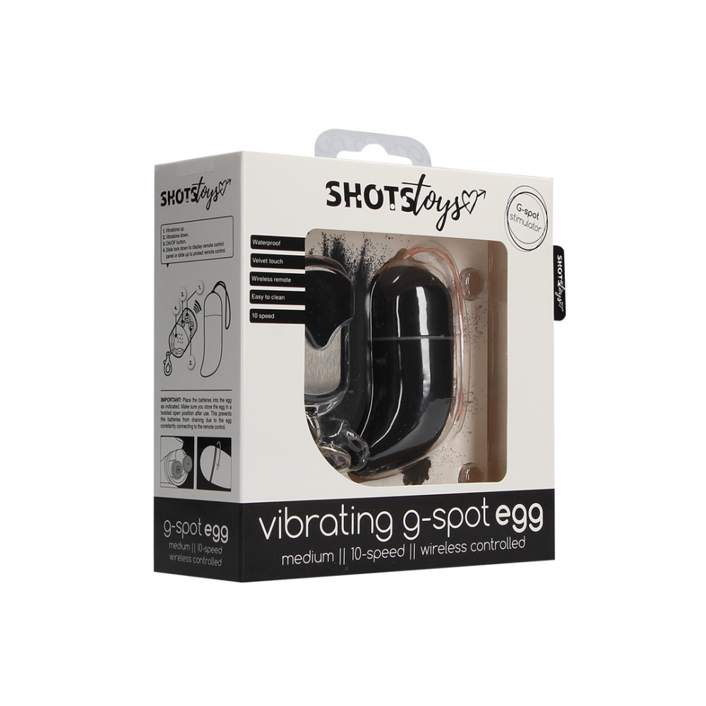 Shots Toys by Shots Wireless Vibrating G-Spot Egg - Medium