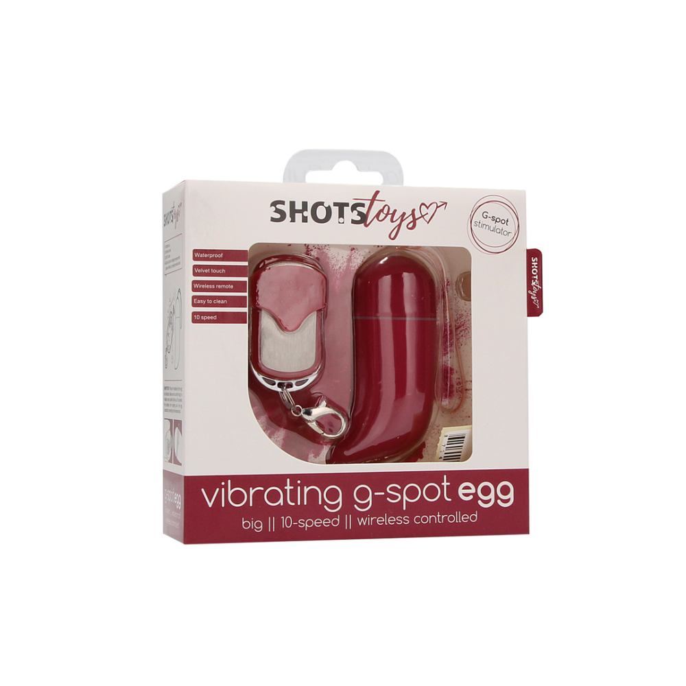Shots Toys by Shots Wireless Vibrating G-Spot Egg - Large