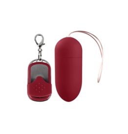 Shots Toys by Shots Vibrating Egg with 10 Speeds and Remote Control - L - Red