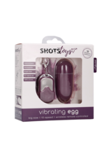 Shots Toys by Shots Vibrating Egg with 10 Speeds and Remote Control - L - Purple