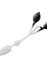 XR Brands Silicone Anal Catheter with Bulbs