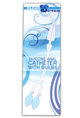XR Brands Silicone Anal Catheter with Bulbs
