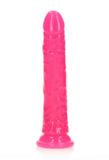 RealRock by Shots Slim Realistic Dildo with Suction Cup - Glow in the Dark - 8'' / 20 cm