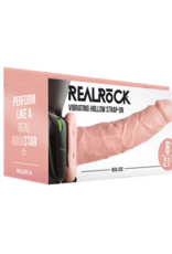 RealRock by Shots Vibrating Hollow Strap-On without Balls - 8 / 20,5 cm