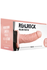 RealRock by Shots Hollow Strap-On without Balls - 6 / 15,5 cm