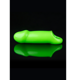 Ouch! by Shots Smooth Thick Stretchy Penis Sheath - Glow in the Dark