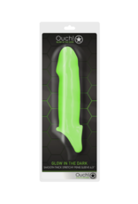 Ouch! by Shots Smooth Thick Stretchy Penis Sheath - Glow in the Dark
