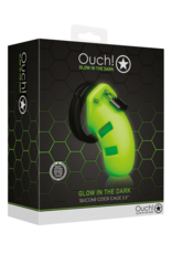 Ouch! by Shots Model 20 Chastity Cage - Glow in the Dark - 4 / 9 cm