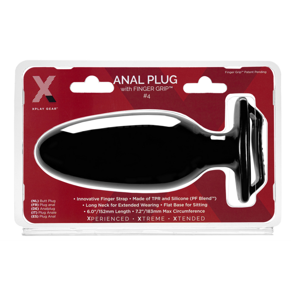 PerfectFitBrand Finger Grip Plug #4L - Butt Plug with Finger Grip