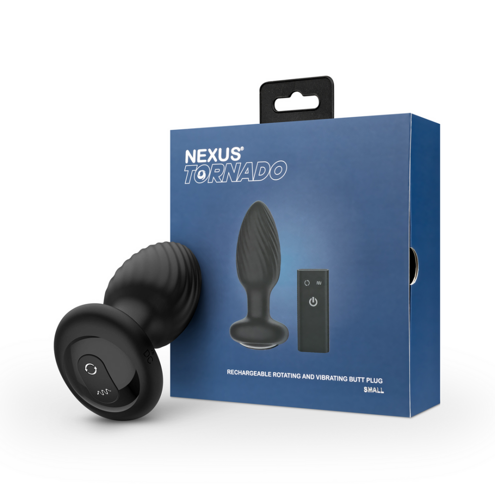 Nexus Tornado - Remote Control Rotating Butt Plug - Black