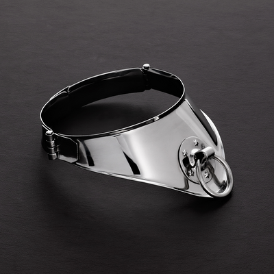 Image of Steel by Shots Cleopatra Collar with Ring - 13.5 / 34 cm 