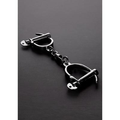 Image of Steel by Shots Adjustable Darby Style Handcuffs 