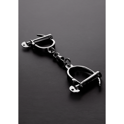 Image of Steel by Shots Adjustable Darby Style Handcuffs