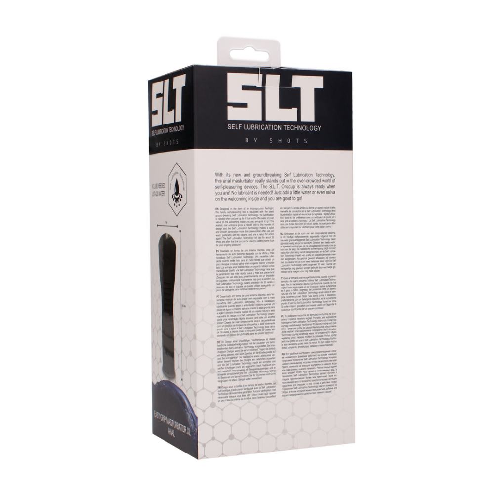 SLT by Shots Self Lubrication Easy Grip Masturbator XL Anal