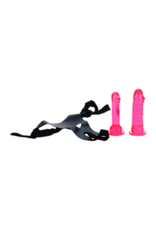 Seven Creations Crotchless Strap-On with 2 Dildos