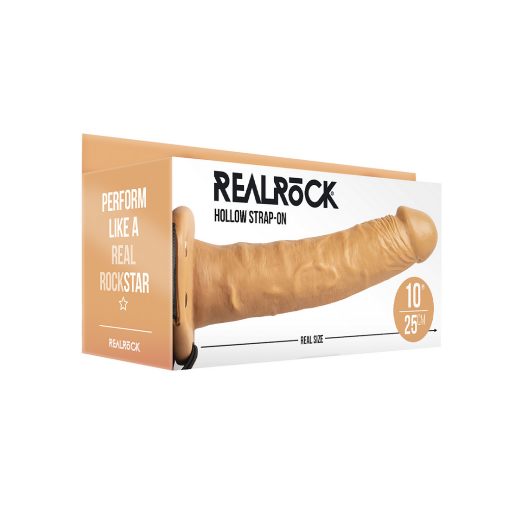 RealRock by Shots Hollow Strap-On without Balls - 10 / 24,5 cm