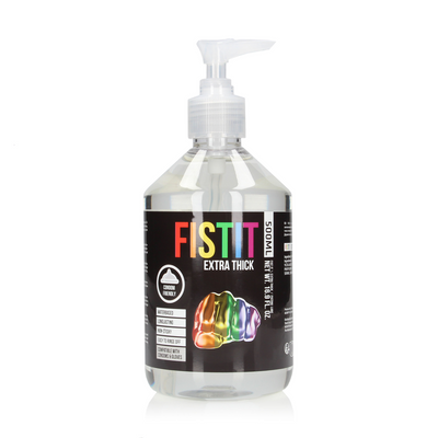 Image of Fist It by Shots Extra Thick Lubricant - Rainbow - 17 fl oz / 500 ml - Pump 