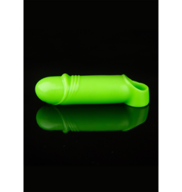 Ouch! by Shots Smooth Thick Stretchy Penis Sheath - Glow in the Dark