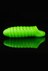 Ouch! by Shots Swirl Thick Stretchy Penis Sheath - Glow in the Dark