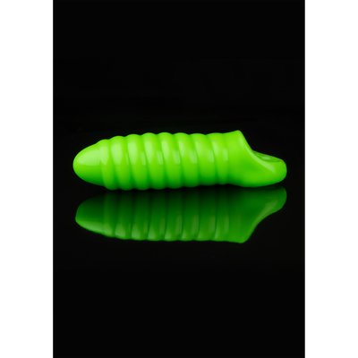 Image of Ouch! by Shots Swirl Thick Stretchy Penis Sheath - Glow in the Dark