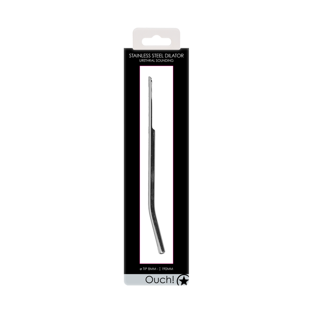 Ouch! by Shots Stainless Steel Dilator - 0.3 / 8 mm